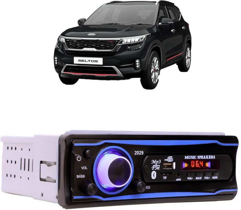 Bluedrum Blue Stereo-999 BLUETOOTH/USB/SD/AUX/FM/MP3 (BLUE & Black)-236 Car Stereo  (Single Din)