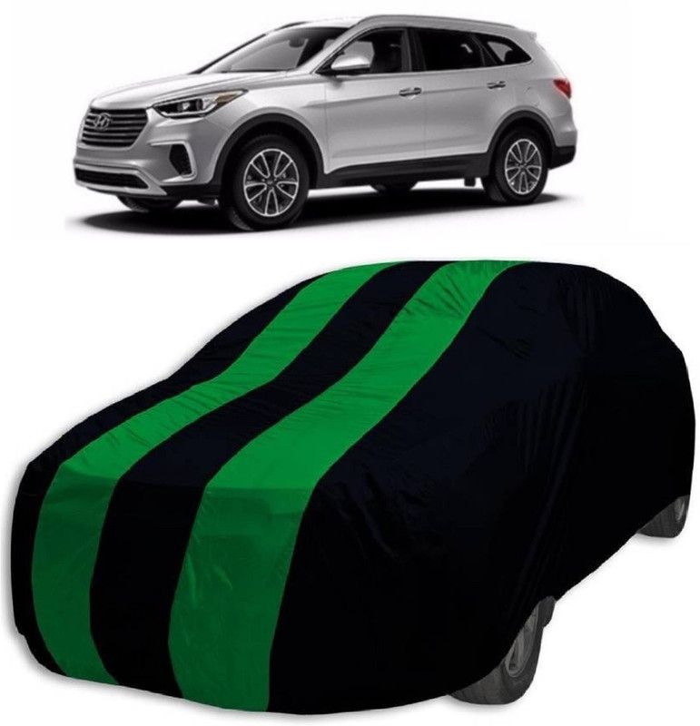 MoTRoX Car Cover For Hyundai SantaFe (Without Mirror Pockets)  (Green, Blue)
