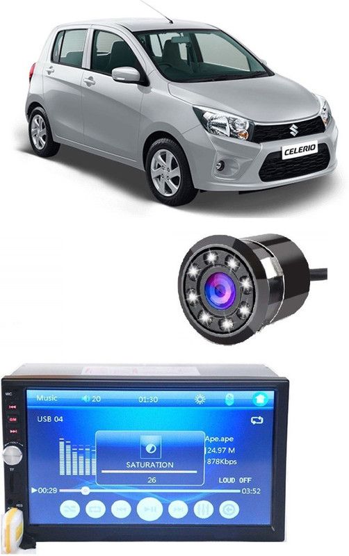 JBRIDERZ FIX BT SCREEN WITH LED CAMERA FOR ALL CARS B 295 Car Stereo  (Double Din)