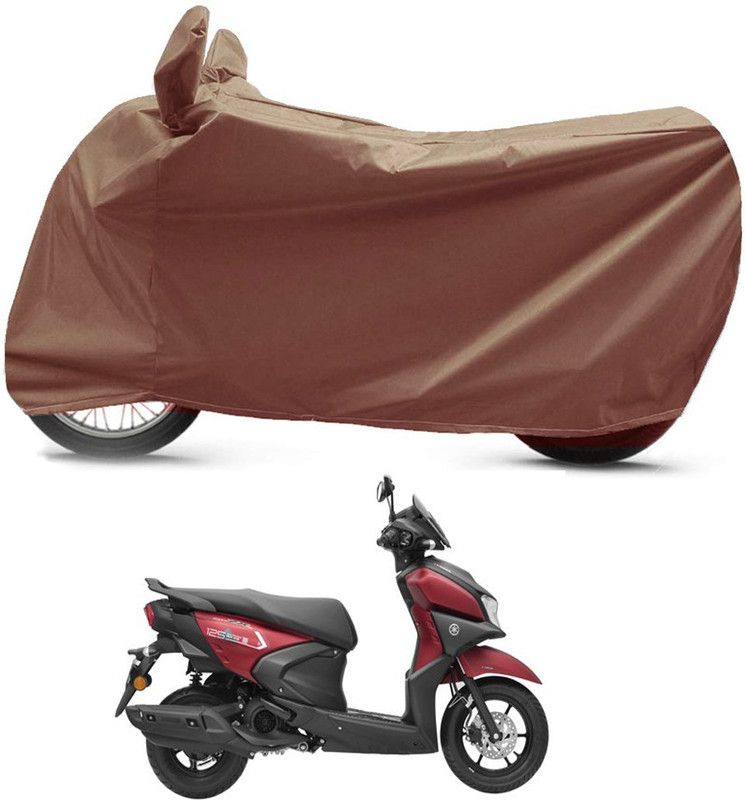 BikenWear Waterproof Two Wheeler Cover for Yamaha  (Ray, Brown)
