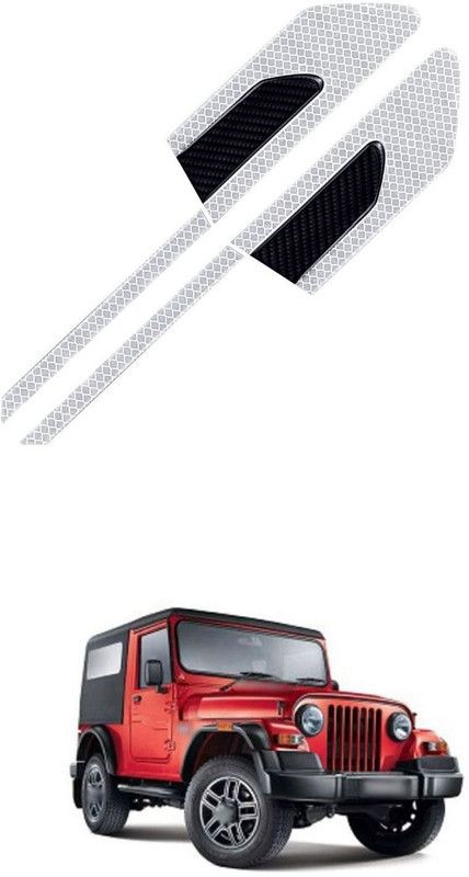 PROEDITION Plastic Car Bumper Guard  (Silver, Pack of 4, Mahindra, Thar)