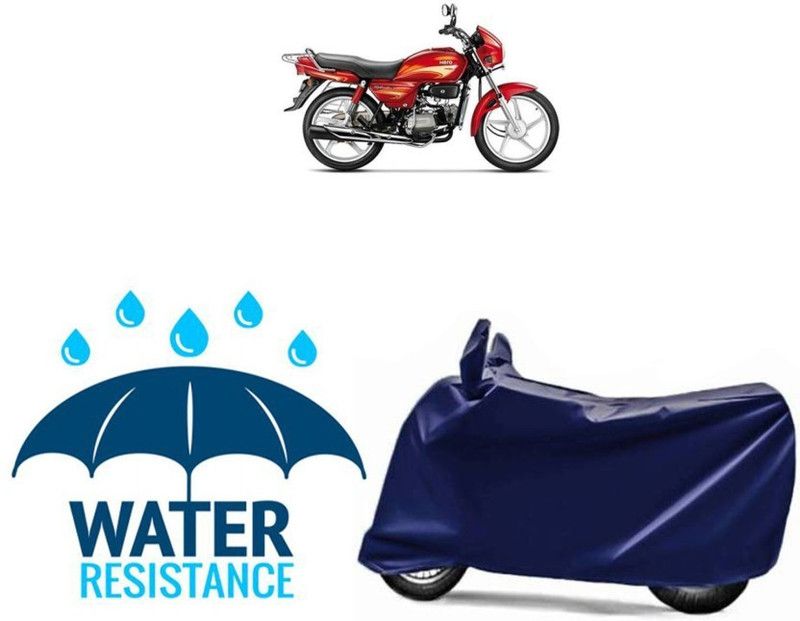 Human Plus Two Wheeler Cover for Hero  (Splendor Pro Classic, Blue)