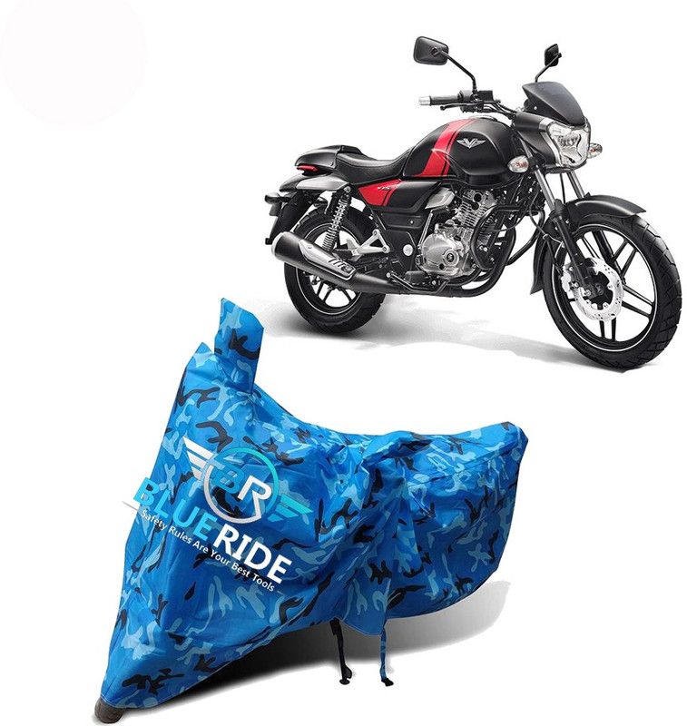 BLUERIDE Two Wheeler Cover for Bajaj  (V 150, Blue)