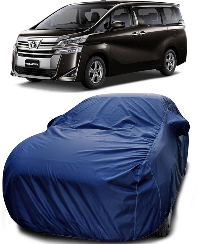 Genipap Car Cover For Toyota Vellfire (With Mirror Pockets)  (Blue)