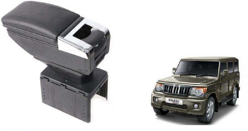 Auto Oprema Centre Car Armrest Black Color Aar-52 Car Armrest  (Mahindra, Bolero)