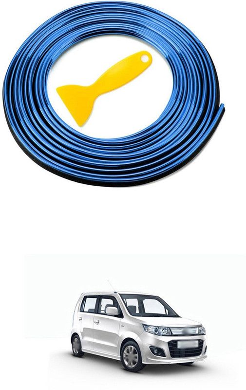 PRTEK Plastic Car Door Guard  (Blue, Pack of 1, Maruti, WagonR)