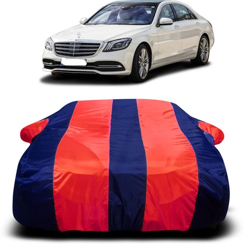 Genipap Car Cover For Mercedes Benz S350 (With Mirror Pockets)  (Red, Blue)