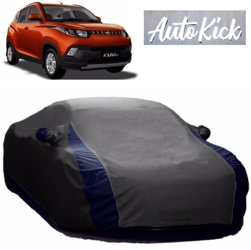 AutoKick Car Cover For Mahindra 100 (With Mirror Pockets)  (Grey)