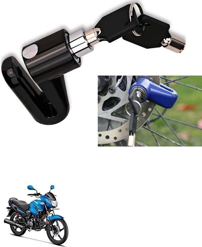 AS TRADERS Motorcycle Disc Brake Lock/Disk Lock Security for Hero Glamour FI Motorcycle Disc Brake Lock/Disk Lock Security for Hero Glamour FI Disc Lock  (Blue, Black, Red)