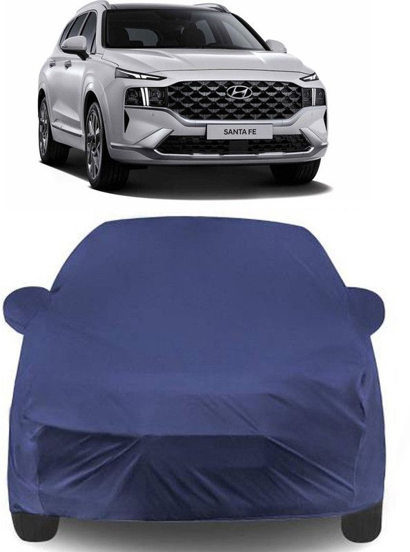 MoTRoX Car Cover For Hyundai SantaFe (With Mirror Pockets)  (Blue)