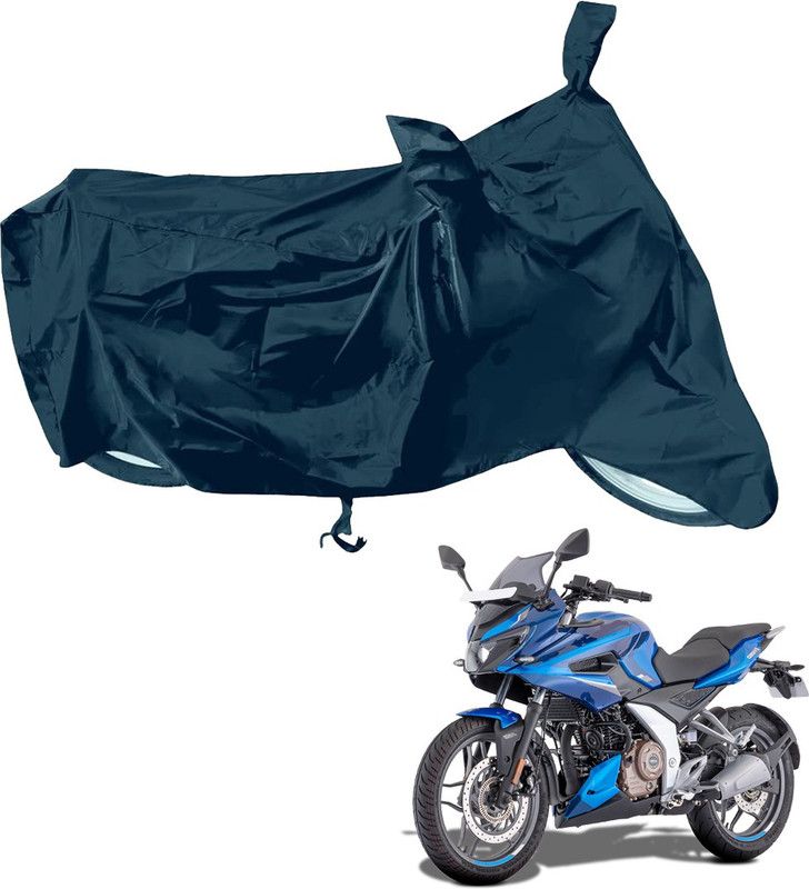 RiderShine Waterproof Two Wheeler Cover for Bajaj  (Pulsar 250 BS6, Black)
