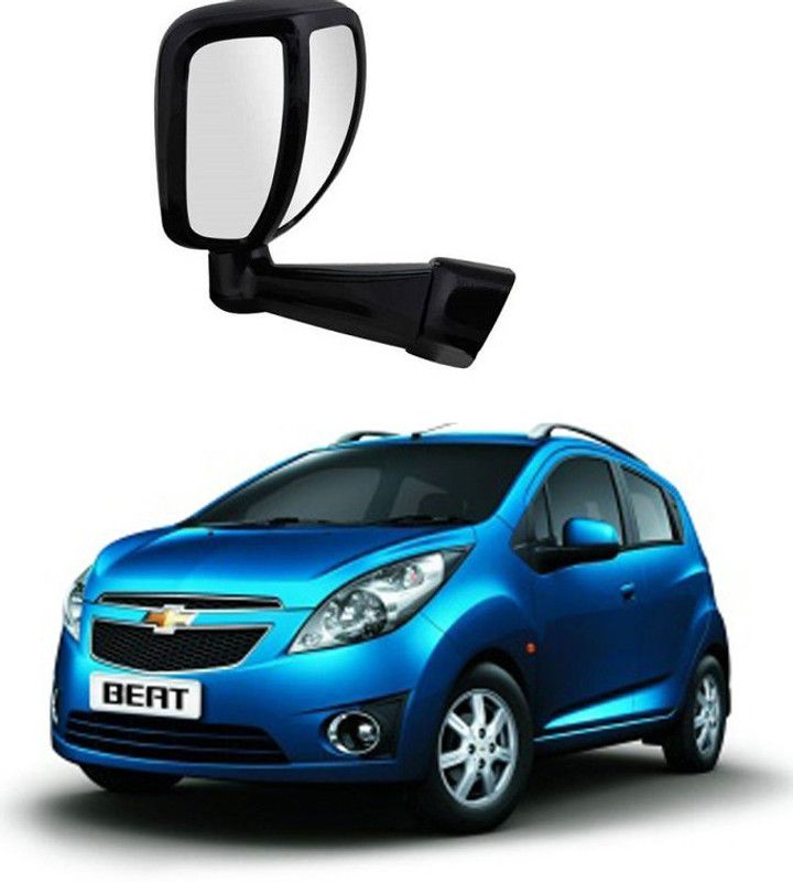 PRTEK Manual Remote Rear View Mirror For Chevrolet Beat  (Center)