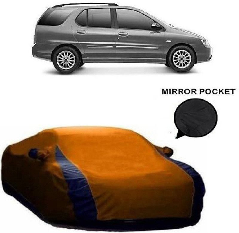 Ascension Car Cover For Tata Indigo Marina (With Mirror Pockets)  (Orange)