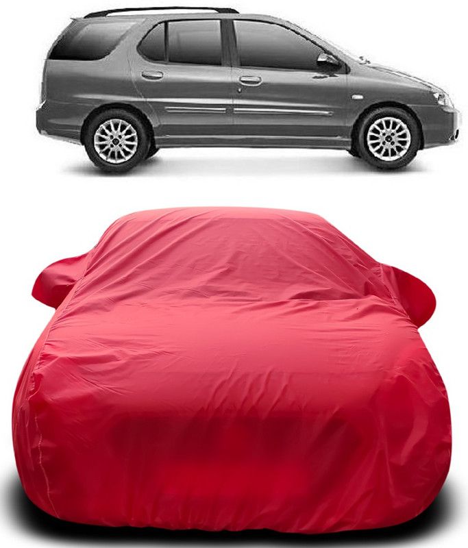 MoTRoX Car Cover For Tata Indigo Marina (With Mirror Pockets)  (Red)