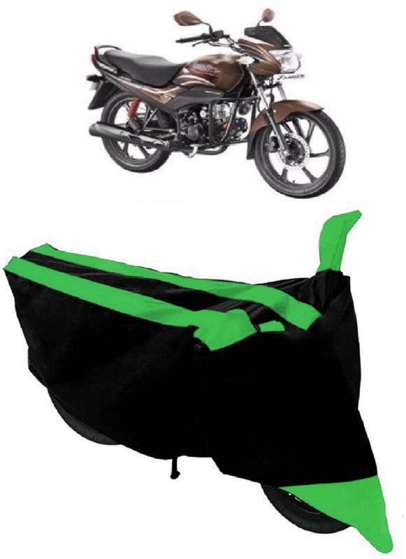 HEMSKAR Waterproof Two Wheeler Cover for Hero  (Passion, Green, Black)