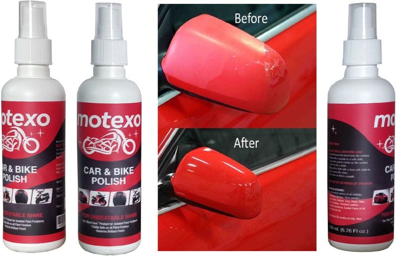 MOTEXO Liquid Car Polish for Bumper, Windscreen, Metal Parts, Leather, Headlight, Exterior, Dashboard, Chrome Accent  (600 ml, Pack of 3)