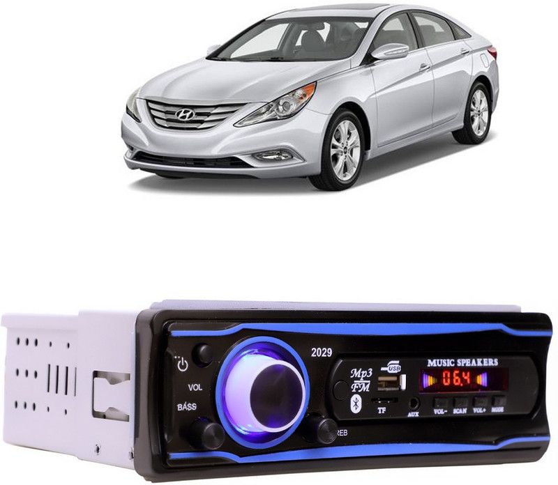 Bluedrum Blue Stereo-999 BLUETOOTH/USB/SD/AUX/FM/MP3 (BLUE & Black)-200 Car Stereo  (Single Din)
