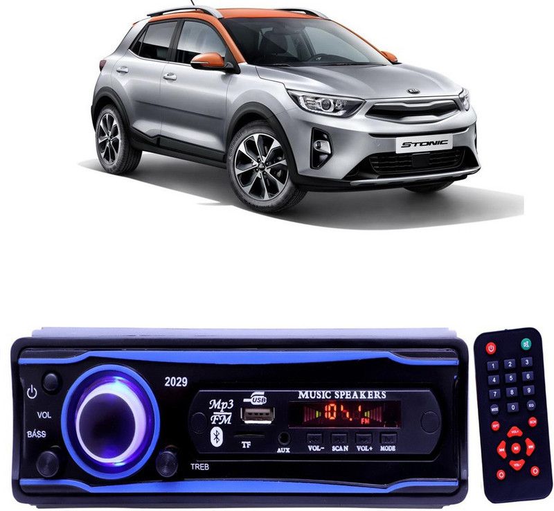 YUNEIK Blue 2029 USB/AUX/SD/BLUETOOTH/FM/MP3 BOOM MASTER STANDARD- Y 242 Car Stereo  (Single Din)