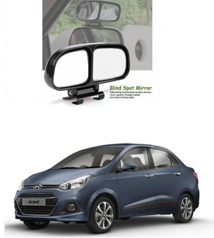 PRTEK Manual Remote Blind Spot Mirror For Hyundai Xcent  (Center)