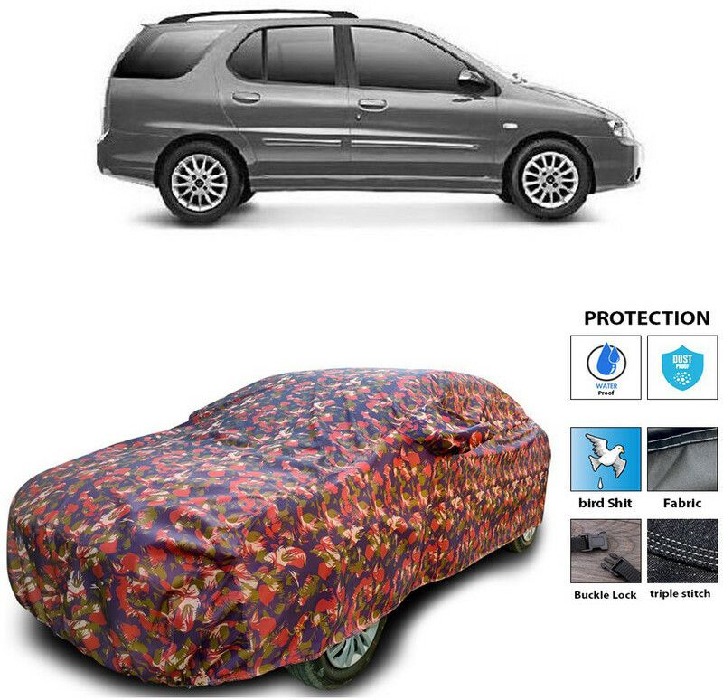 Ascension Car Cover For Tata Indigo Marina (With Mirror Pockets)  (Multicolor)