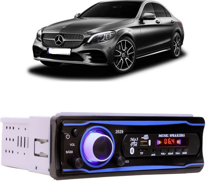 Bluedrum Blue Stereo-999 BLUETOOTH/USB/SD/AUX/FM/MP3 (BLUE & Black)-371 Car Stereo  (Single Din)