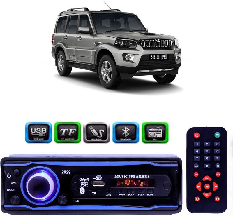Genipap STEREO-999 BLUETOOTH/USB/SD/AUX/FM/MP3 (BLUE & Black)-275 Car Stereo  (Single Din)