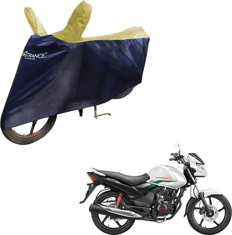 MOTOTRANCE Two Wheeler Cover for Hero  (Achiever, Blue, Yellow)