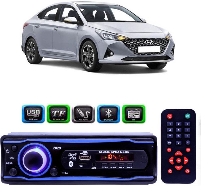 Genipap STEREO-999 BLUETOOTH/USB/SD/AUX/FM/MP3 (BLUE & Black)-207 Car Stereo  (Single Din)