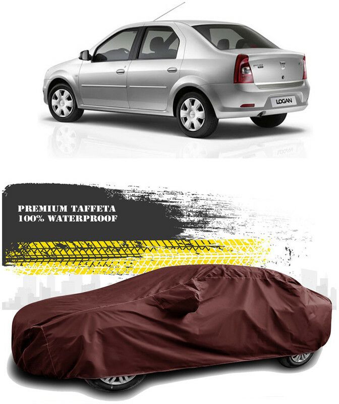 AutoTiger Car Cover For Mahindra Logan Edge (With Mirror Pockets)  (Maroon)