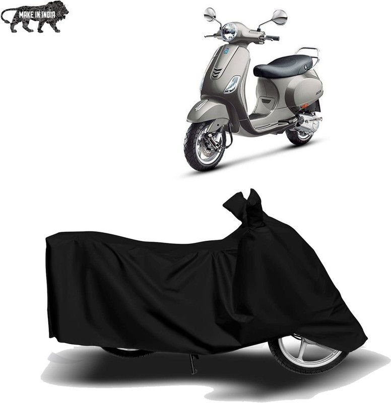 MOTOGENIX Two Wheeler Cover for Vespa  (Vespa VXL 125, Black)