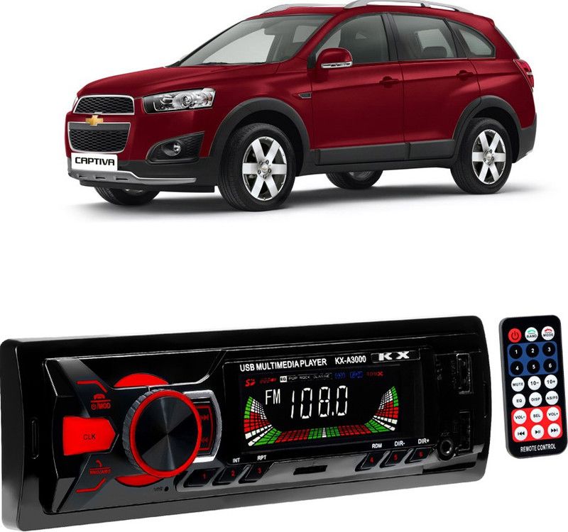 JBRIDERZ Boom Master A3000 with AUX/Bluetooth/USB/ MP3 JB-233 Car Stereo  (Single Din)