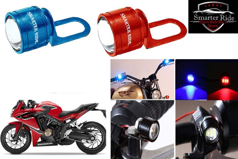 SMARTER RIDE Led Strobe Warning Brake Light for HONDA CBR 1000RR License Plate Light Motorbike LED for Honda (12 V, 4 W)  (CBR 650F, Pack of 2)
