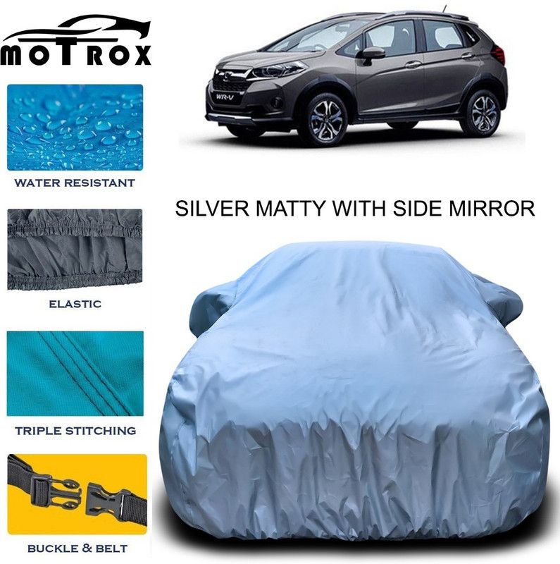 MoTRoX Car Cover For Honda WRV (With Mirror Pockets)  (Silver)