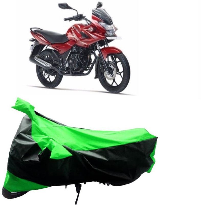 MoTRoX Two Wheeler Cover for Bajaj  (Discover 150 f, Green, Black)