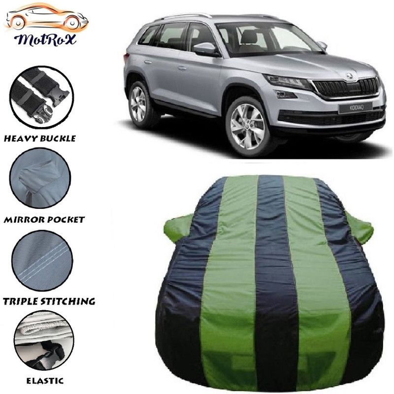 MoTRoX Car Cover For Hyundai Kona (With Mirror Pockets)  (Green, Blue)