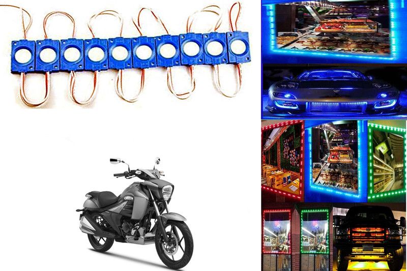 SHOP4U Blue LED Module Waterproof Lights for Suzuki Intruder 150 Back Up Lamp Motorbike LED for Suzuki (12 V, 15 W)  (Universal For Bike, Pack of 20)