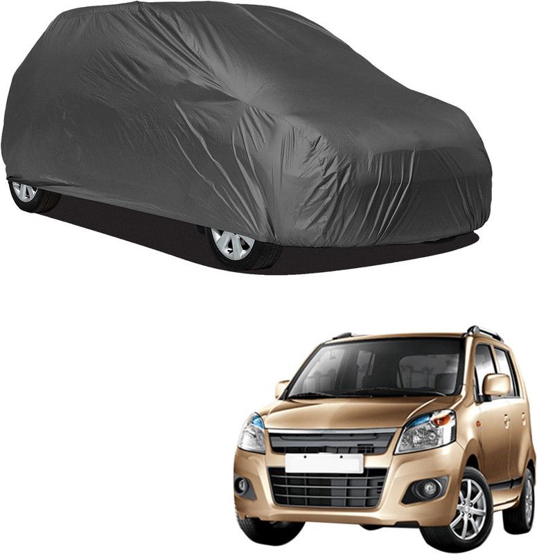 AutoFurnish Car Cover For Maruti Suzuki Wagon R 1.0 (Without Mirror Pockets)  (Grey)