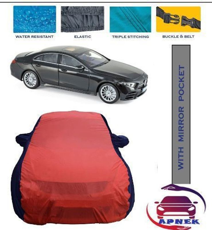 APNEK Car Cover For Mercedes Benz CLS (With Mirror Pockets)  (Red, Blue)