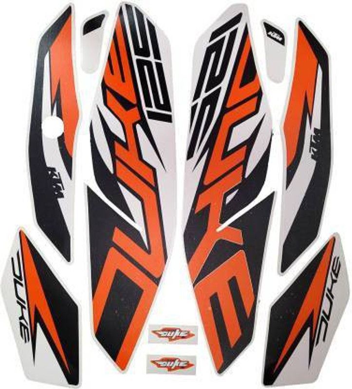 HRBull Sticker & Decal for Bike  (Multicolor, Black)
