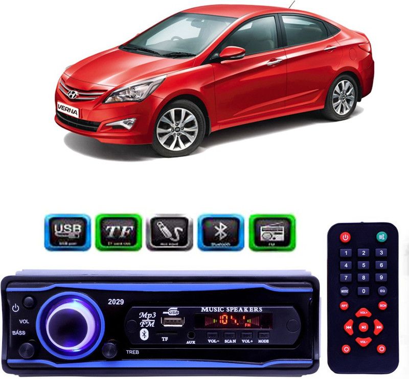 Genipap STEREO-999 BLUETOOTH/USB/SD/AUX/FM/MP3 (BLUE & Black)-179 Car Stereo  (Single Din)