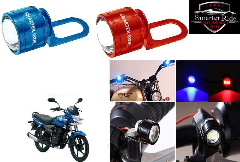 SMARTER RIDE Led Strobe Warning Brake Light for Bajaj Platina 125 License Plate Light Motorbike LED for Bajaj (12 V, 4 W)  (Pulsar 180 DTS-i, Pack of 2)