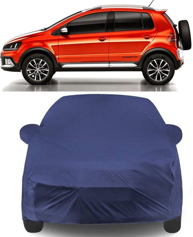 ENTIRELY ELITE Car Cover For Volkswagen Polo Cross (With Mirror Pockets)  (Blue)