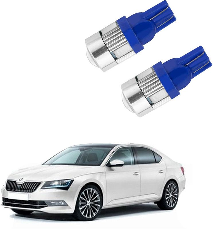 Vagary Universal Blue Car Parking Bulb T10 SMD _212 Brake Light Car, Motorbike LED for Skoda (12 V, 2 W)  (Universal For Car, Pack of 2)