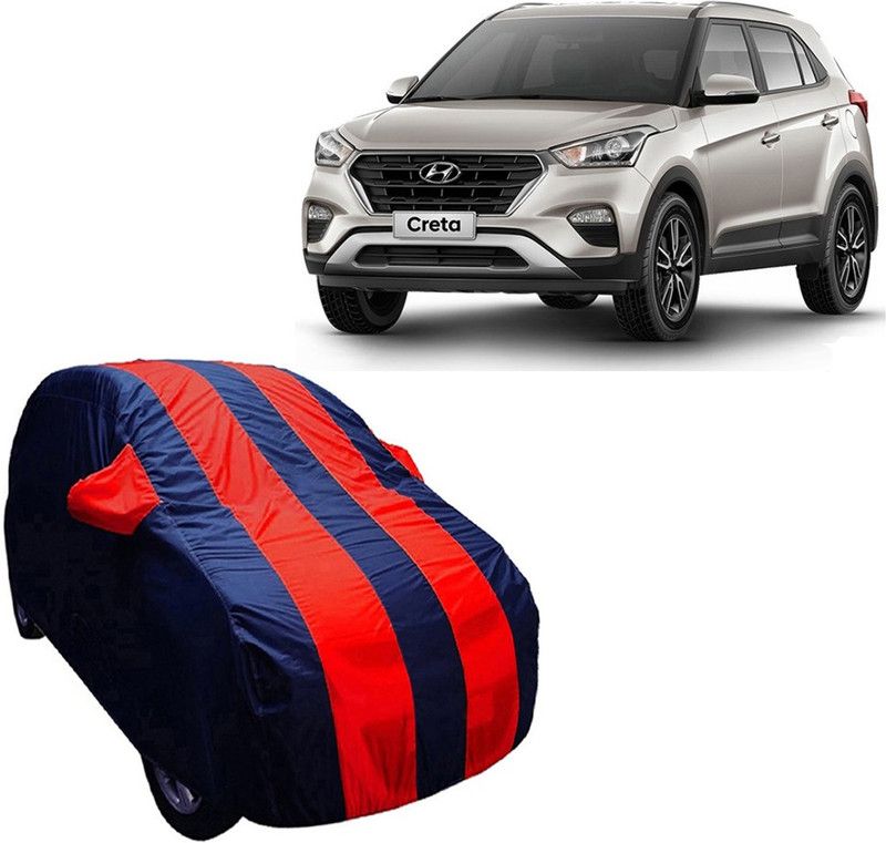 ABS AUTO TREND Car Cover For Hyundai Creta (With Mirror Pockets)  (Blue, Red, For 2015, 2016, 2017, 2018, 2019, 2020 Models)