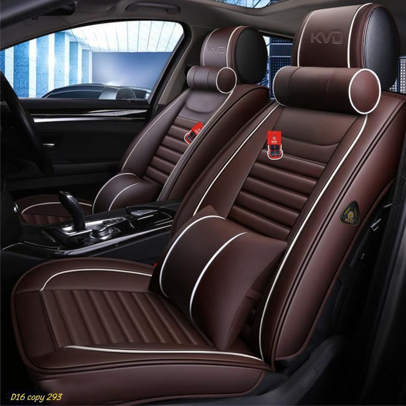 KVD Autozone Leatherette Car Seat Cover For Maruti Swift  (NA, 5 Seater, 2 Back Seat Head Rests)