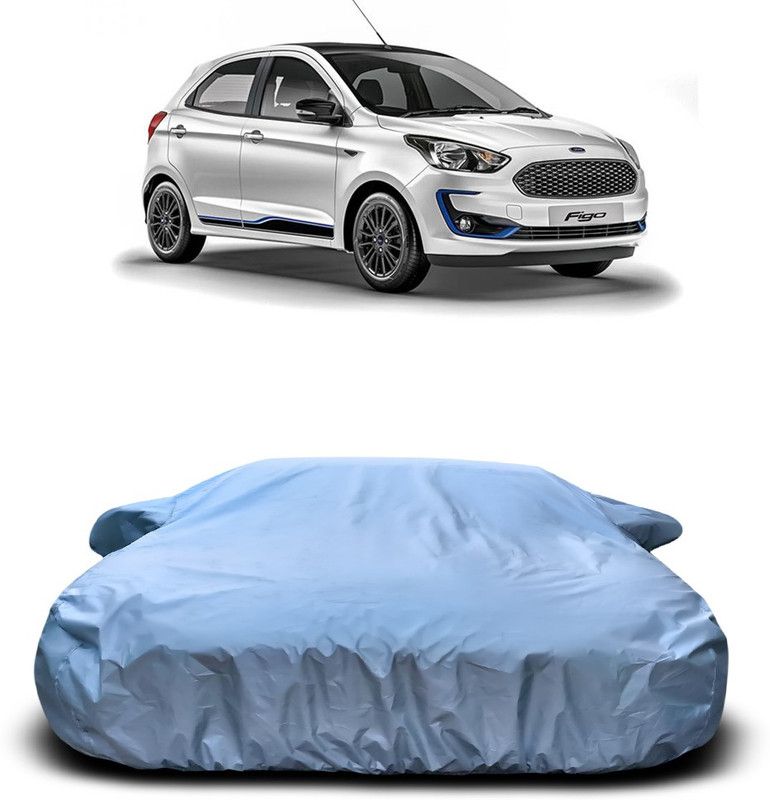Ascension Car Cover For Ford Figo (With Mirror Pockets)  (Silver)