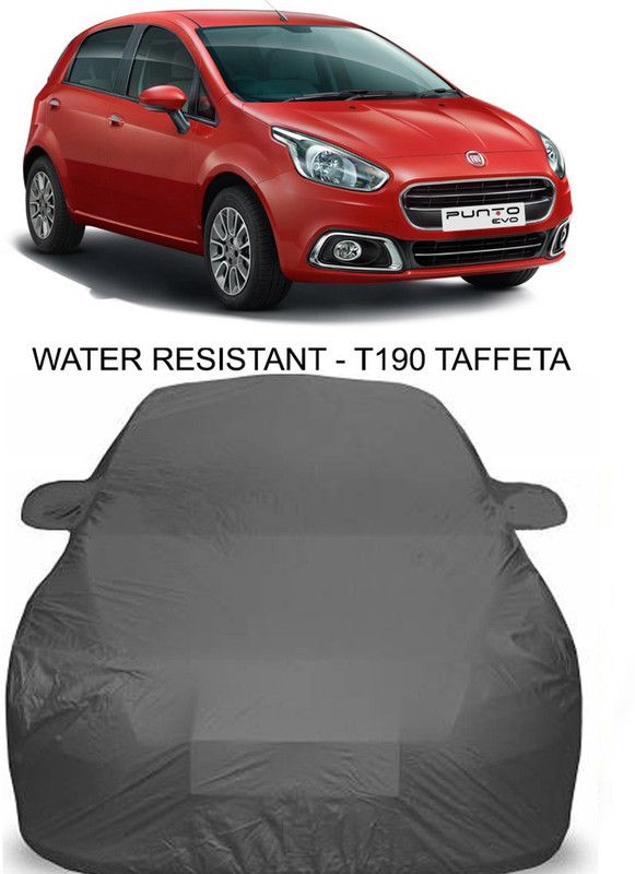 Genipap Car Cover For Fiat Punto Evo (With Mirror Pockets)  (Grey)