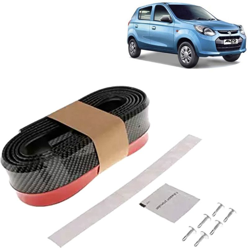 Rhtdm Car Bumper Side Skirt Universal Rubber Front Tackle Collision Avoidance Modification Small Enclosed Carbon Fiber Tape,2.5m For 800 Car Spoiler