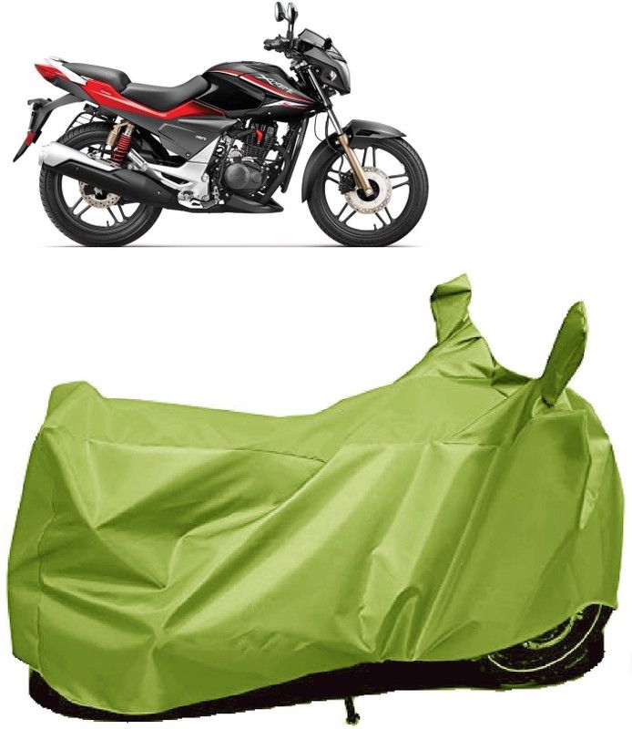 AutoFave Two Wheeler Cover for Honda  (CBZ Extreme, Green)