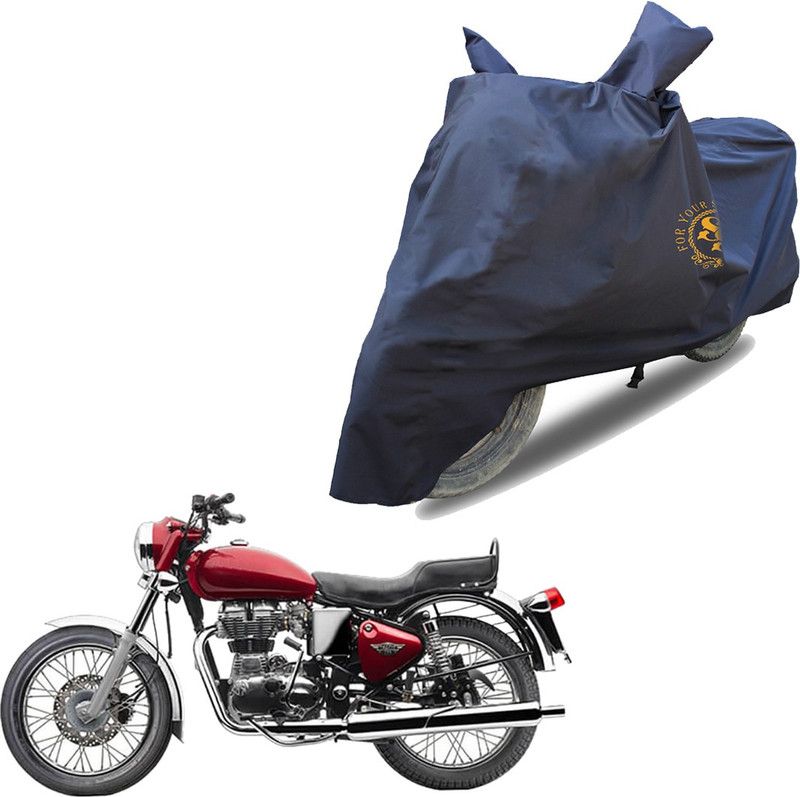 SS FOR YOUR SMART NEEDS Waterproof Two Wheeler Cover for Royal Enfield  (Bullet Electra Twinspark, Blue)